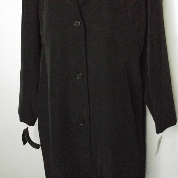 NWT Marc New York Trench Coat Sz 2x Black Jacket - Picture 3 of 8